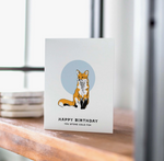 Fox Birthday Greeting Card