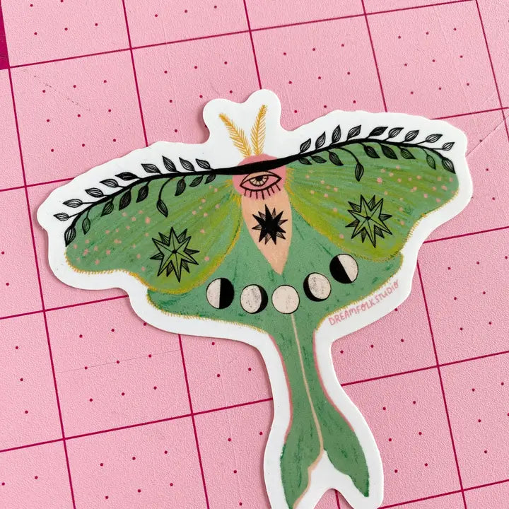 Luna Moth Sticker