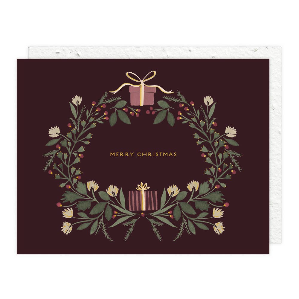 Christmas Wreath - Holiday Card