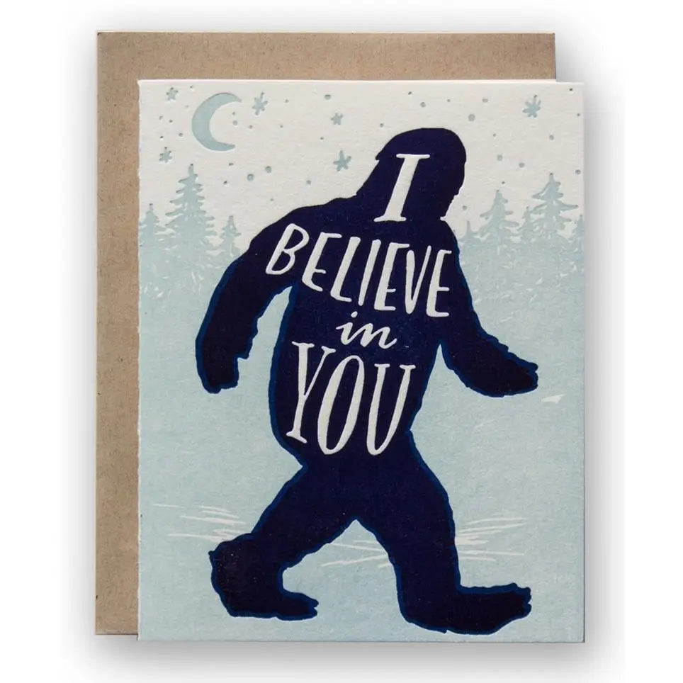 I Believe Card Bigfoot