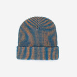 Simple Rib Knit Beanie: Kelly Stone Blue