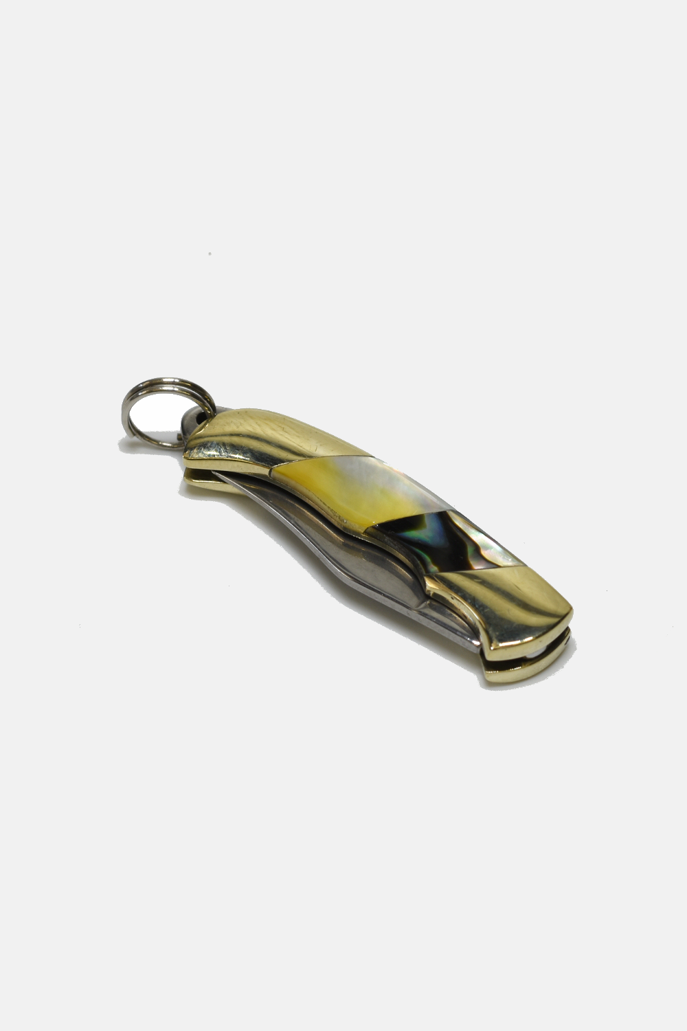 Mini Inlay Folding Knife: Abalone