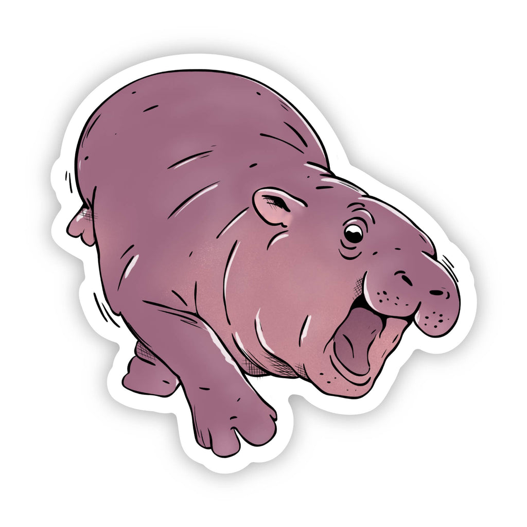 Chaotic Moo Deng Hippo Sticker