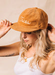 Tacos Chainstitch Rust Corduroy Hat