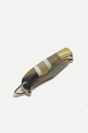 Yellow Ox-horn with Pearl Inlay Folding Knife: Yellow Ox-horn