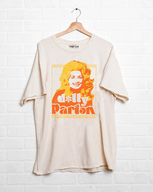 Dolly Parton Golden  Off White Thrifted Tee