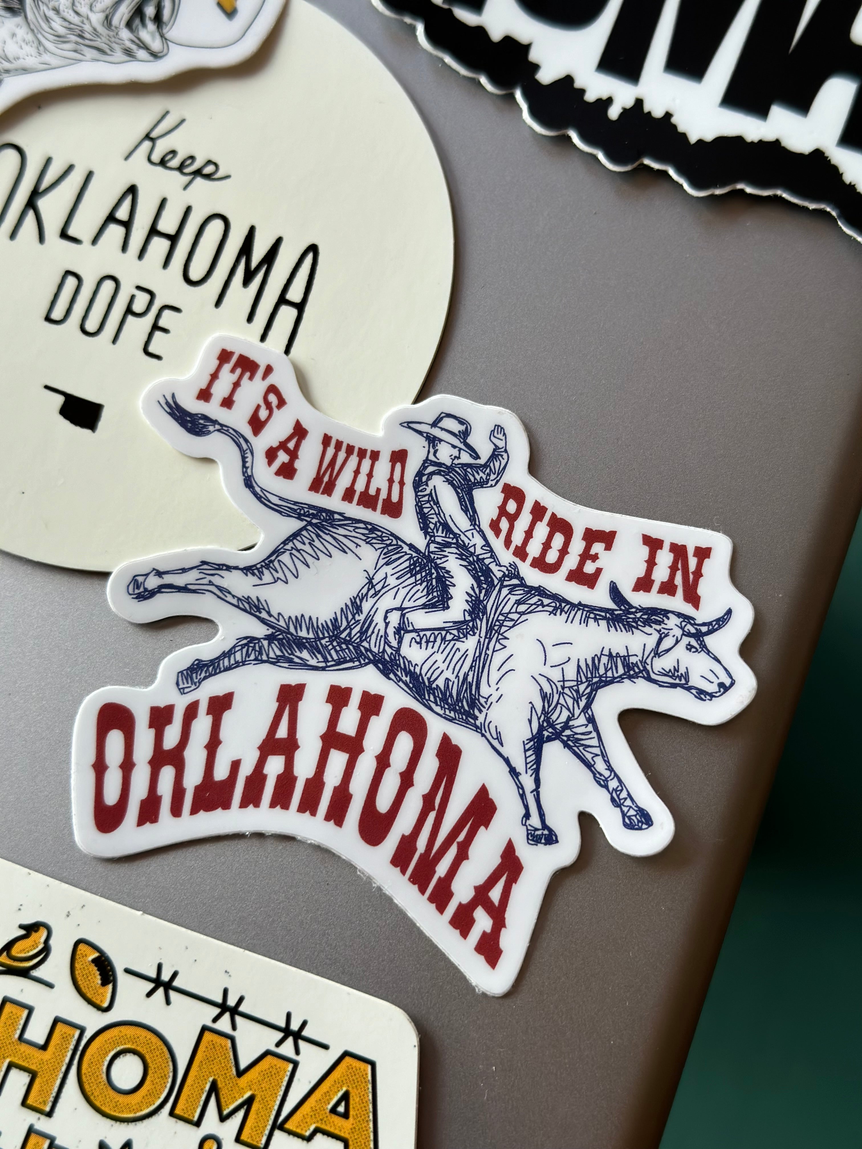 Wild Ride Cowboy Sticker