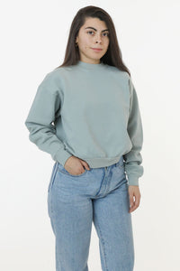 Heavy Cropped Sweatshirt - Sage