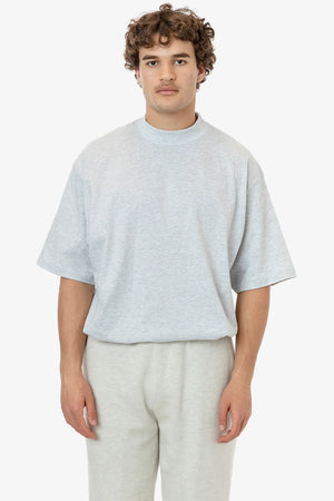 Mock Neck Tee - Ash