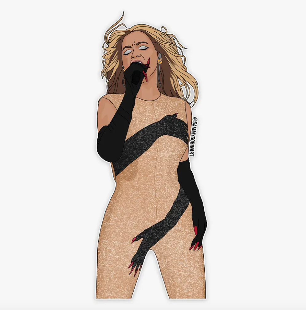 Beyonce Heated Sticker