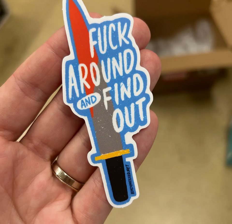 Find Out Sticker