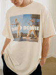 David Bowie 1983 Tour Off White Thrifted Graphic Tee