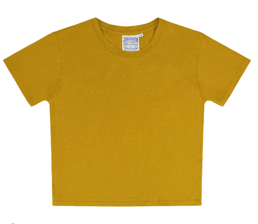 Cropped Ojai Tee - Spicy Mustard