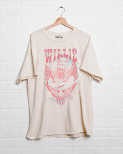 Willie Nelson Pink Off White Thrifted Tee