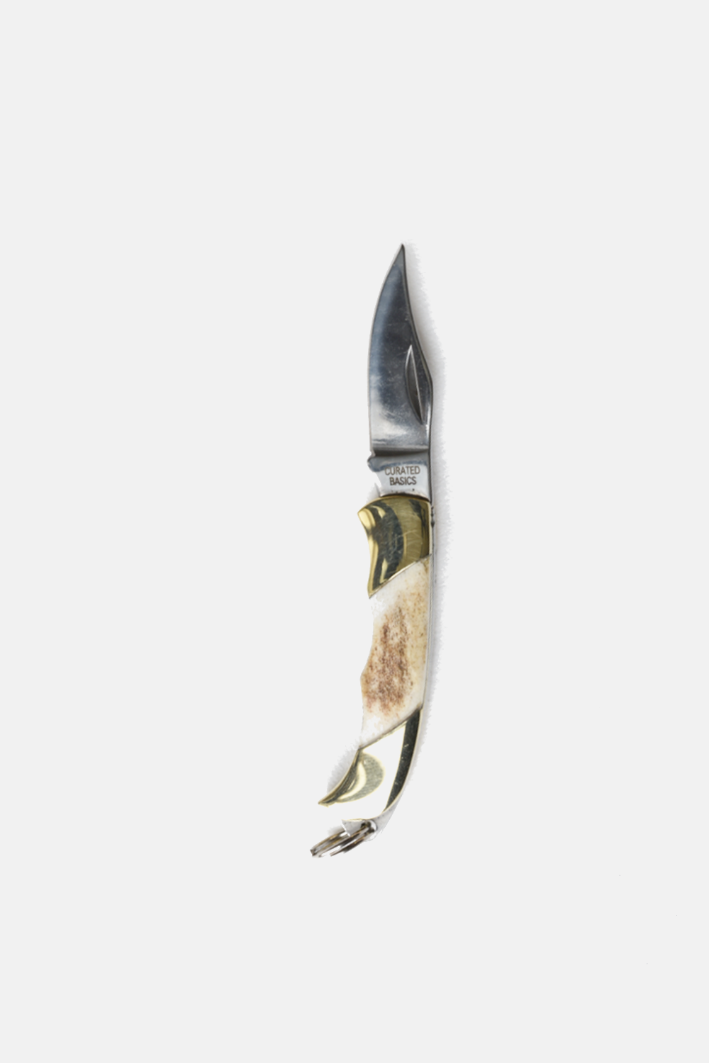 Mini Inlay Folding Knife: Antler