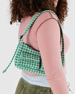 Cargo Shoulder Bag - Green Gingham