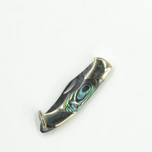 Mini Inlay Folding Knife: Abalone