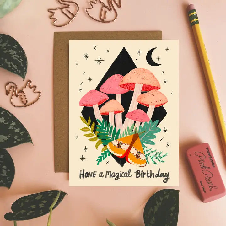 Have a Magical Birthday Mushroom Card