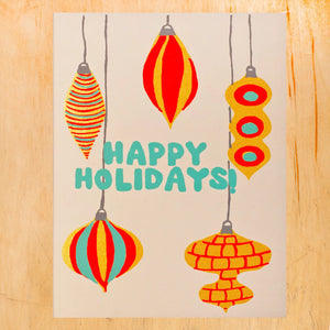 Holiday Ornaments Greeting Card