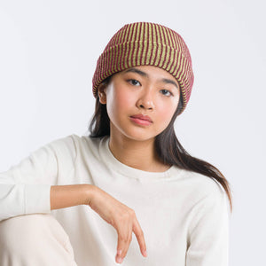 Simple Rib Knit Beanie: Kelly Stone Blue