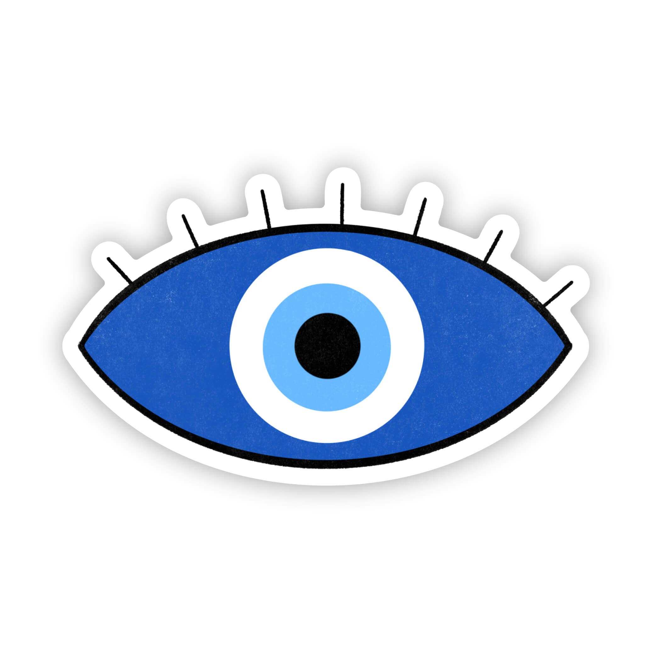 Evil eye sticker - blue