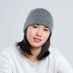 Simple Rib Knit Beanie: Kelly Stone Blue