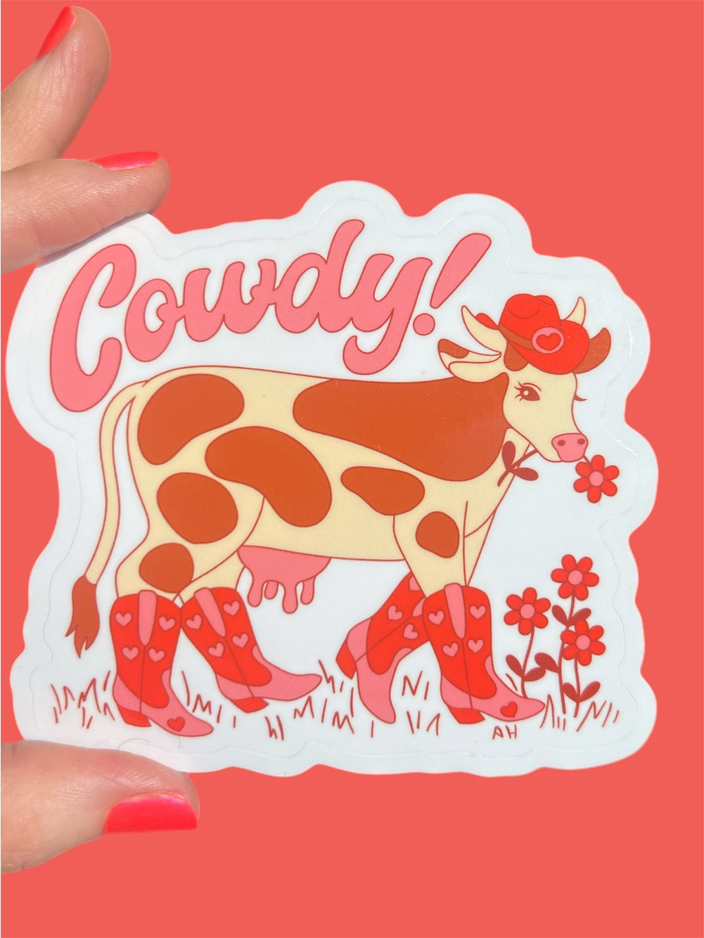 Cowdy! Sticker