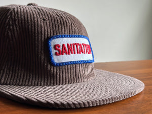 Sanitation - Taupe Corduroy Hat