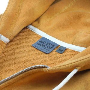 Naked & Famous Zip Hoodie - Heavyweight Terry - Amber