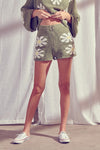 Daisy Floral Knit Shorts Storia