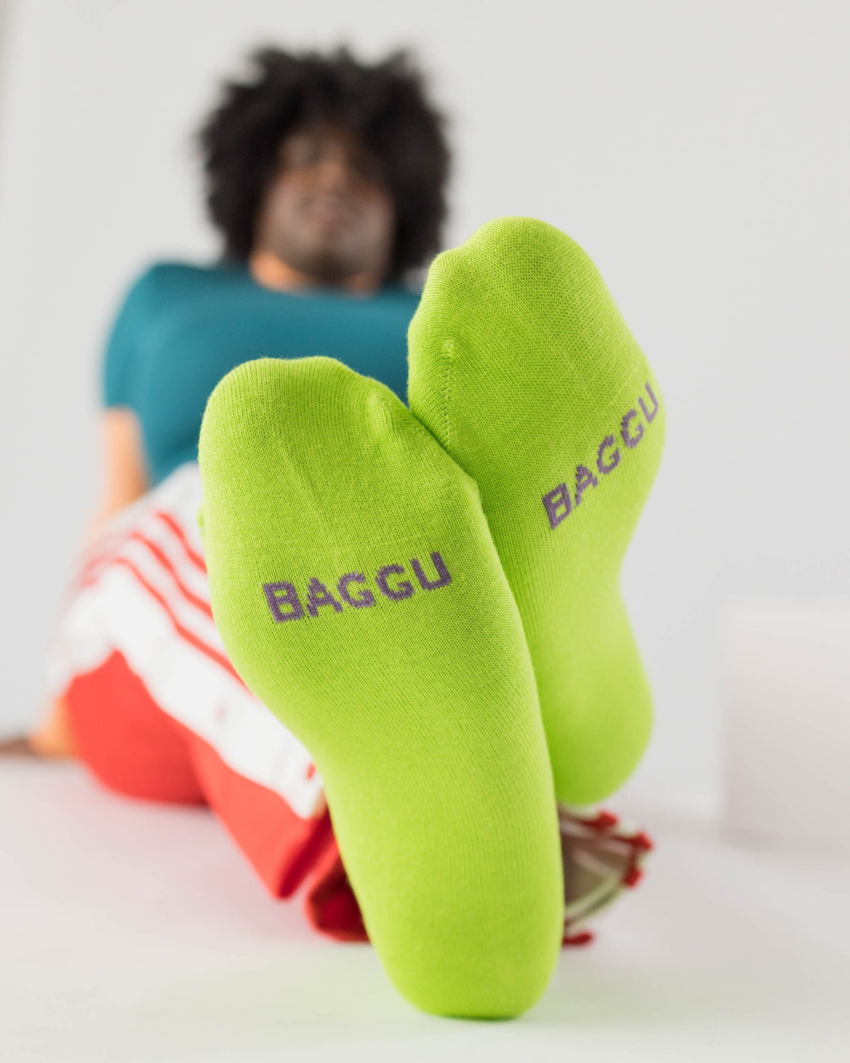 Baggu Crew Sock - Lime