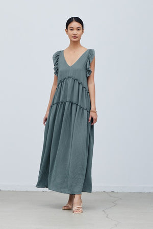 Tiered Maxi Dress - Spruce