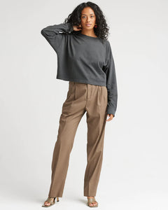 Richer Poorer Relaxed Crop Long Sleeve Tee - Stretch Limo