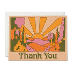 Sunrise Thank You Card Red Cap Cards