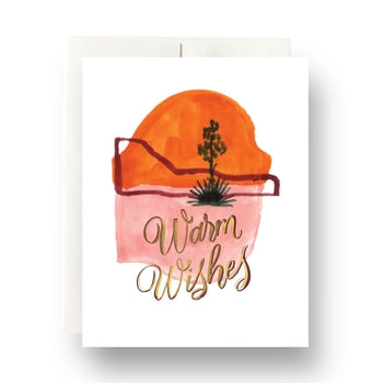Antiquaria Abstract Cactus Warm Wishes Card