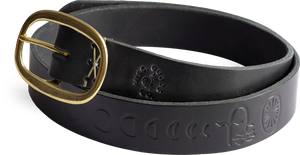 Misc. Goods Co. Moon is Down Leather Belt Black
