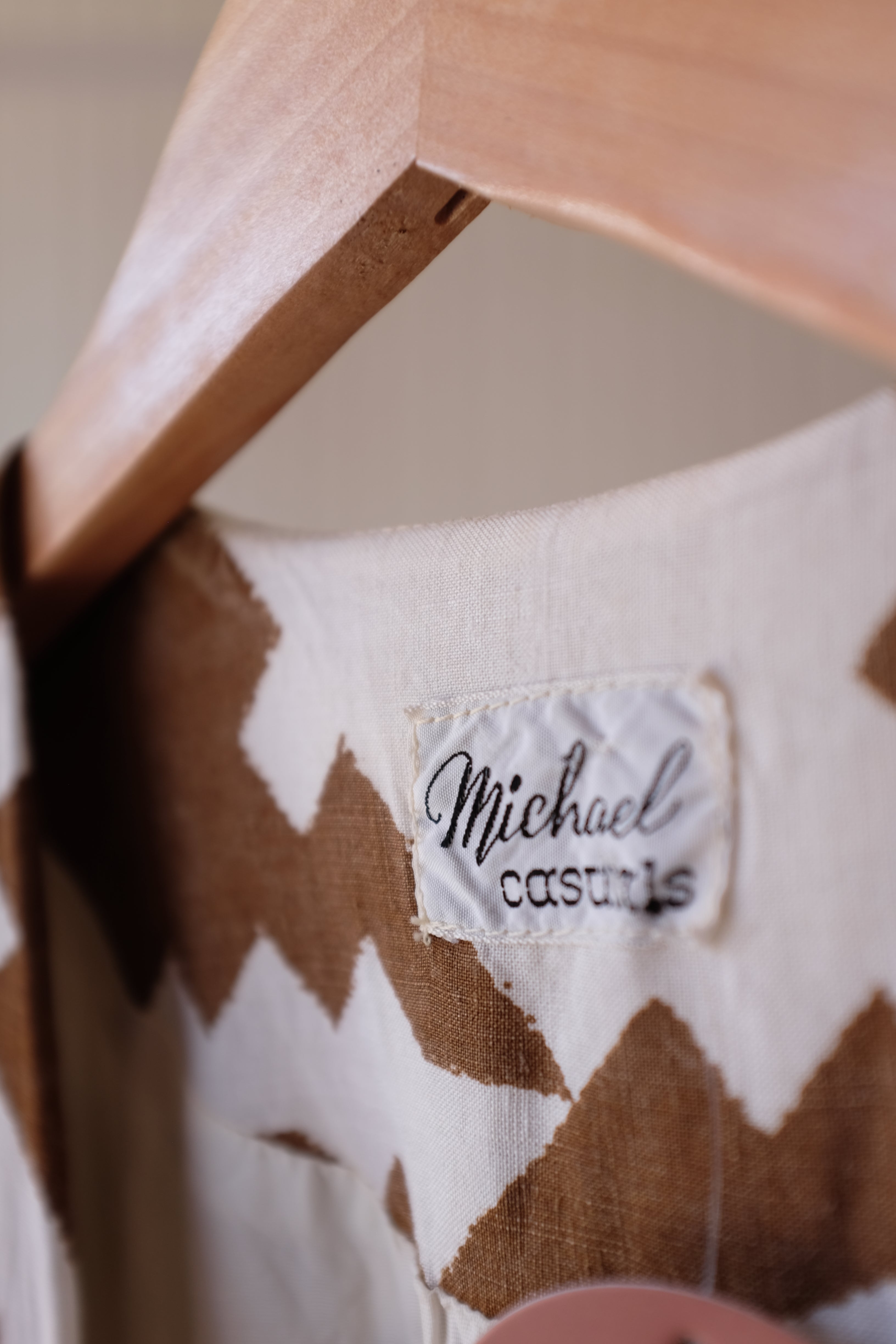 Michael Casuals Vest Brown/Cream - MD