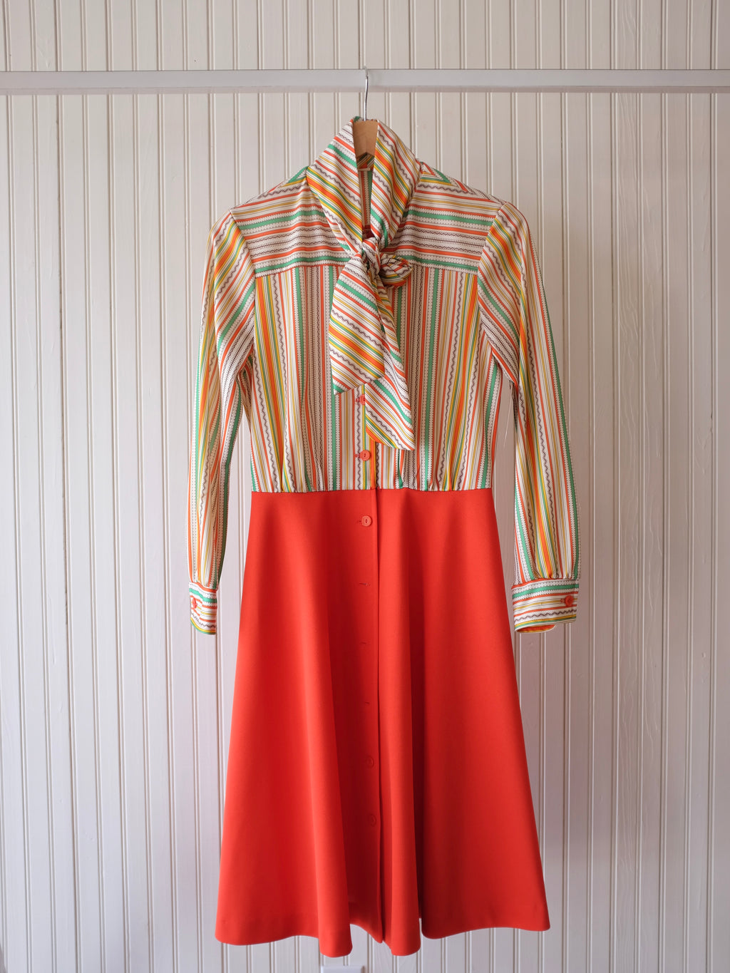 Unbranded 70s Striped Dress - SM