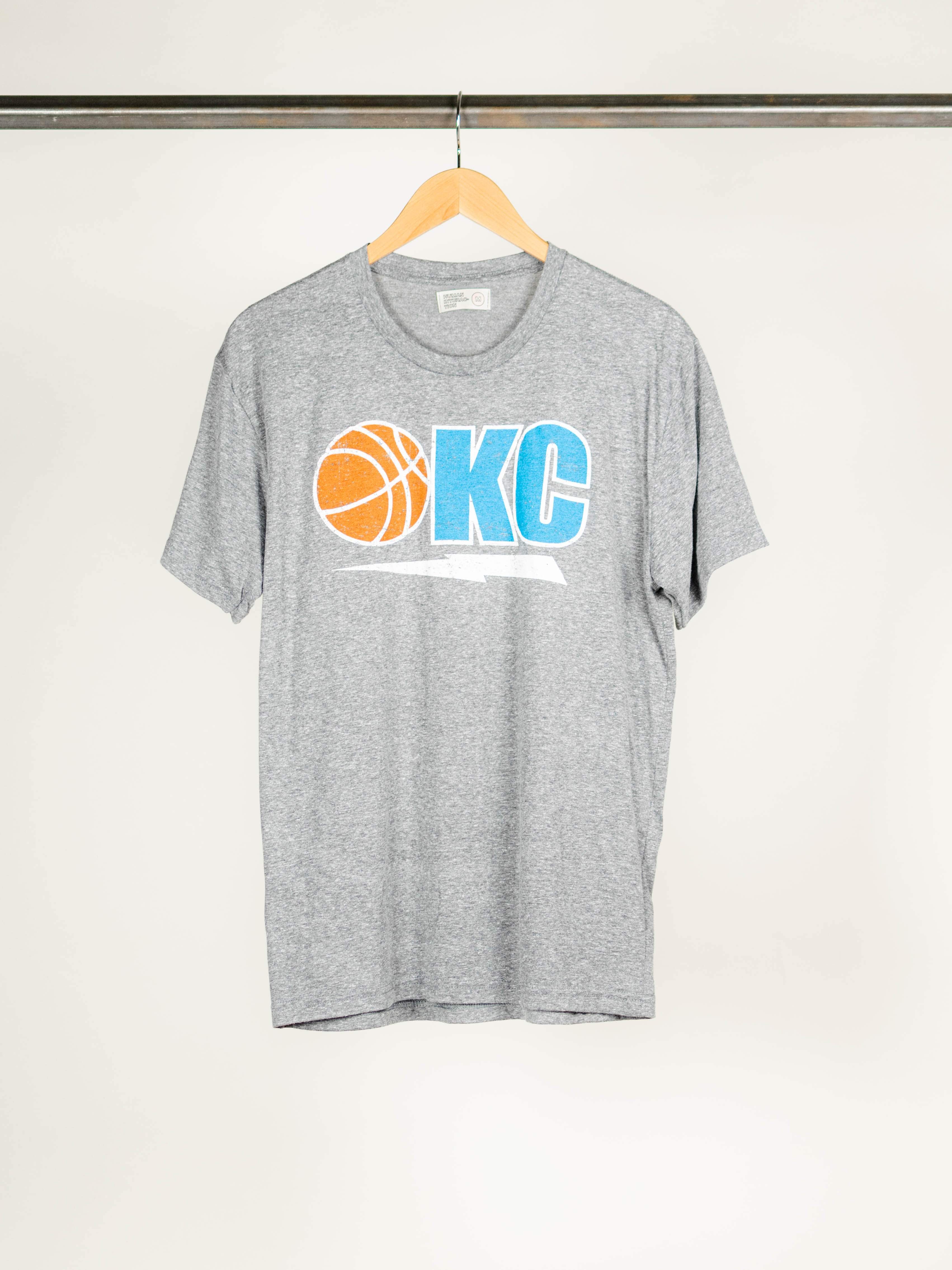 OKC Basketball Grey Tee