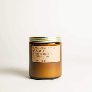 P.F. Candle Co. Amber + Moss - Standard Soy Candle 7.2oz