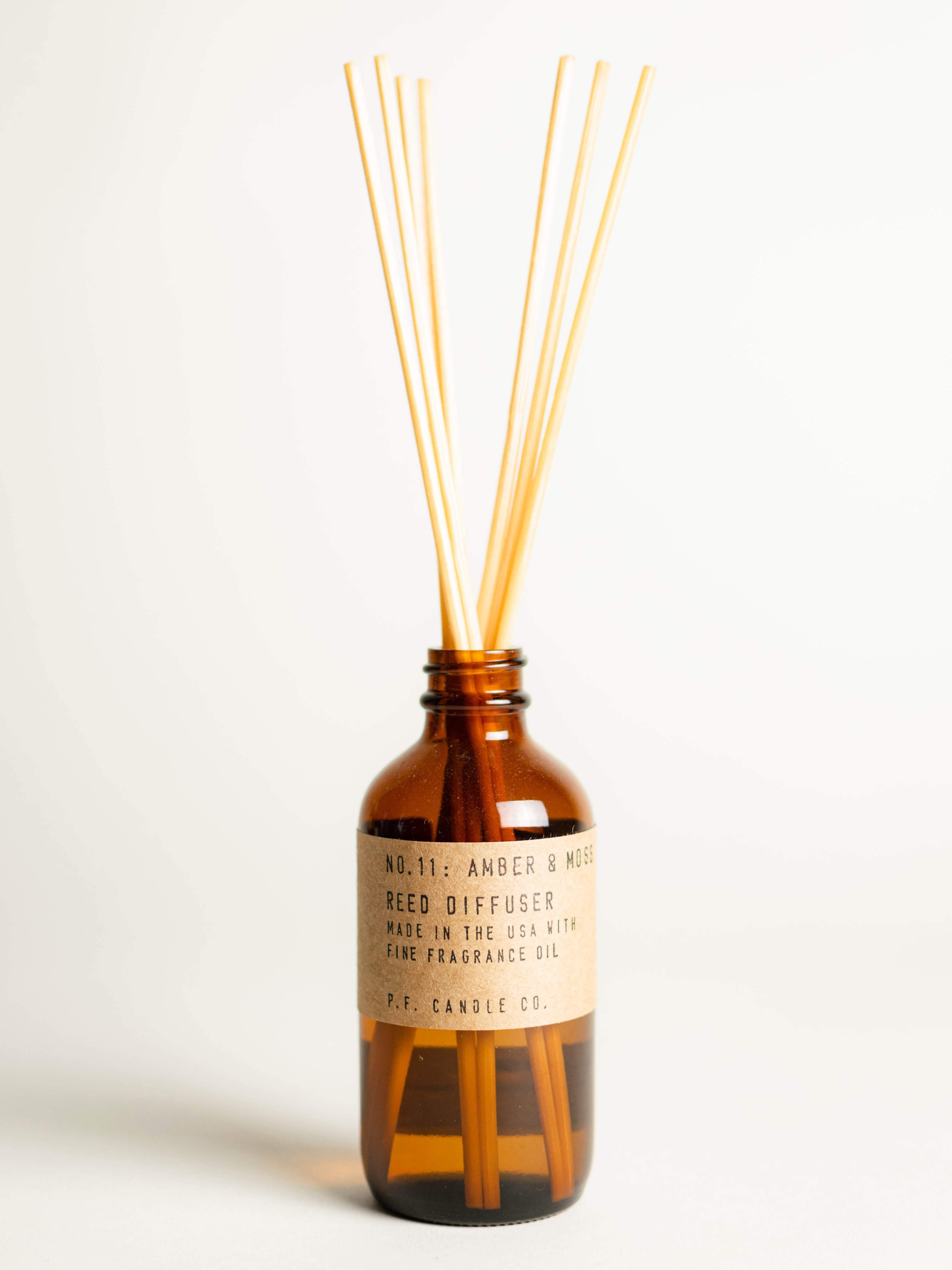 P.F. Candle Co. Amber + Moss - Reed Diffuser