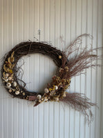Dried Floral Grapevine Wreath