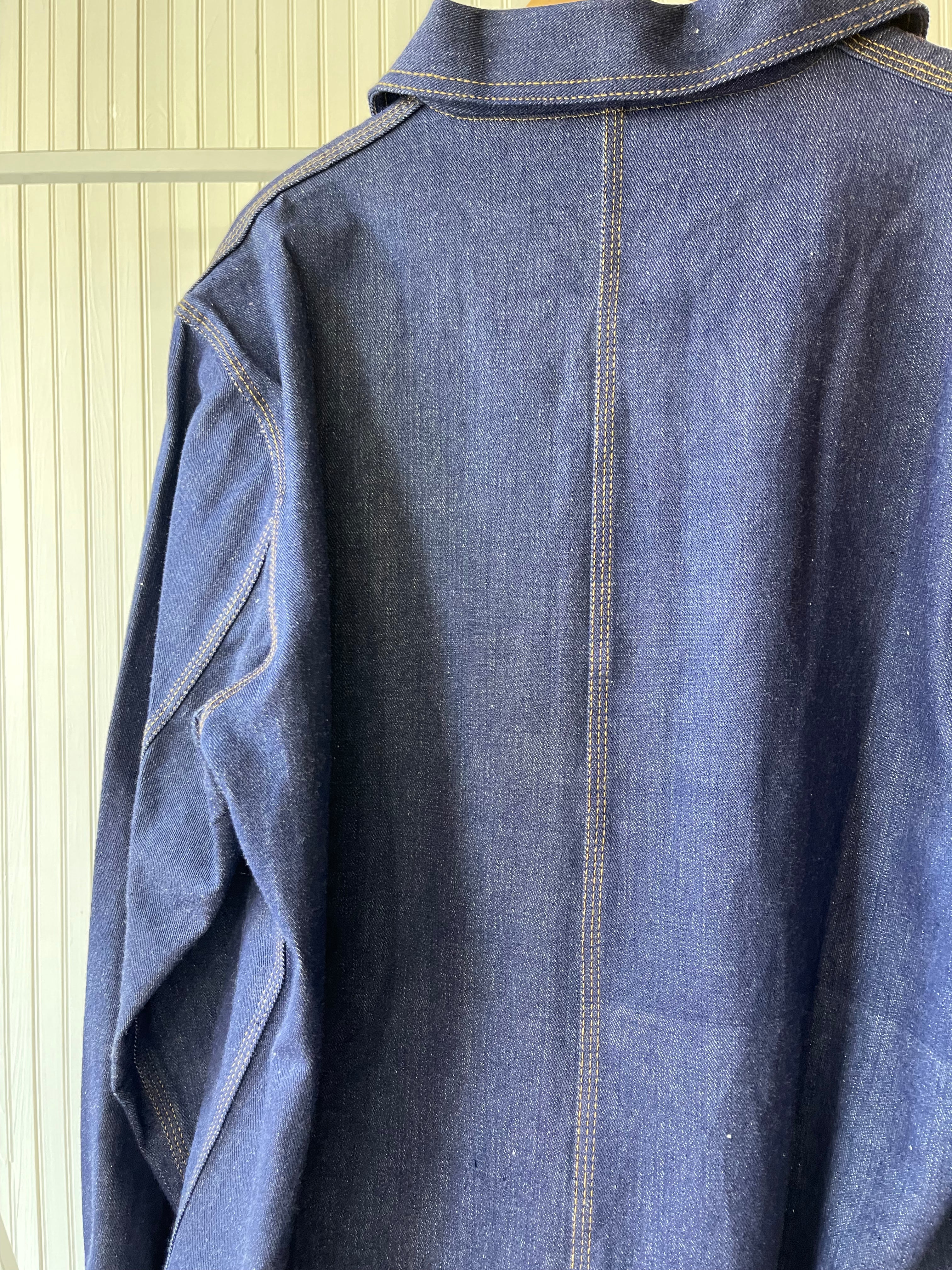Vintage Deadstock Chinese Denim Chore Coat Unlined – Human Interaction