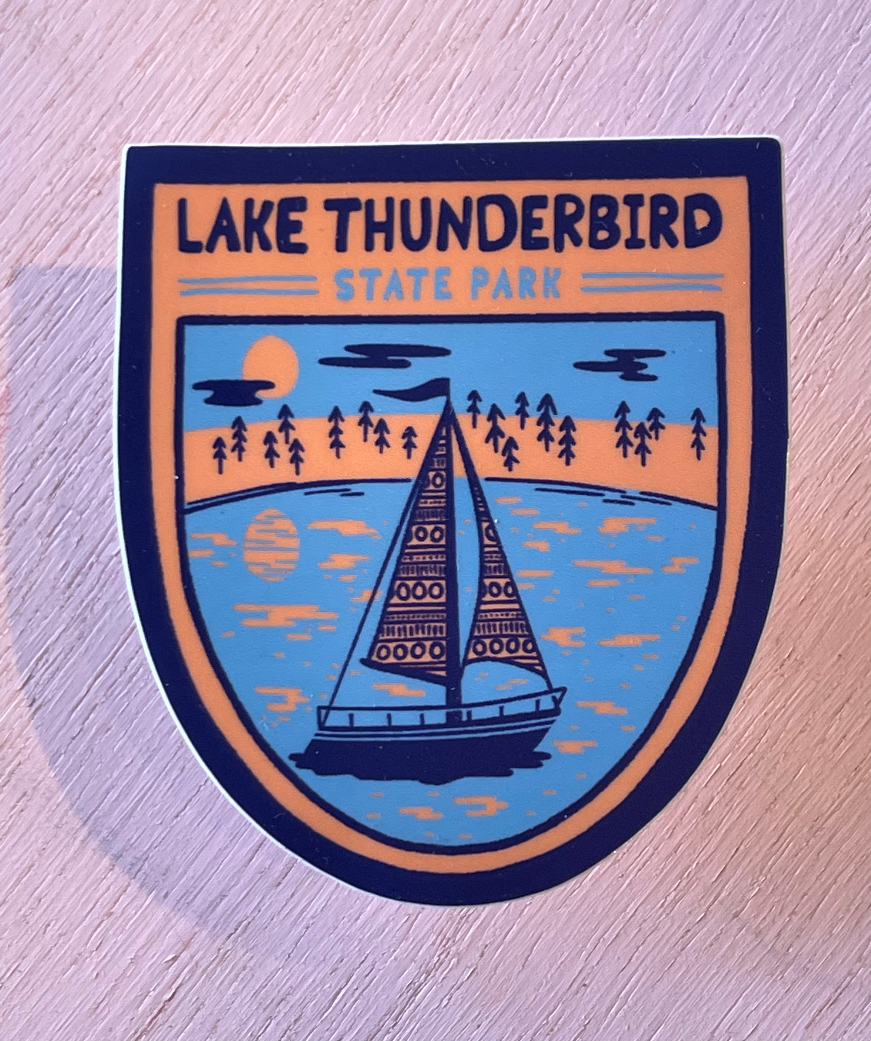 Lake Thunderbird - Coral Sticker