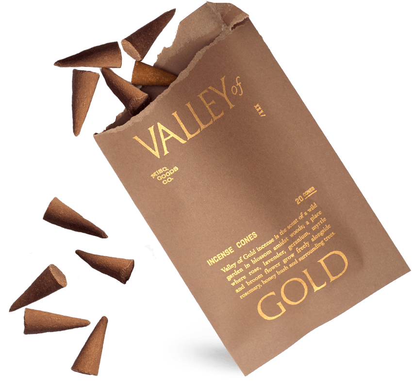 Misc. Good Co. Valley of Gold Incense Cones 20 Count