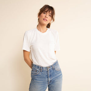 Jung Pocket Tee - Washed White