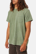 Base Tee - Olive Sand Wash