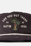 Bermuda Corduroy Hat - Black Wash Satin See You Out There