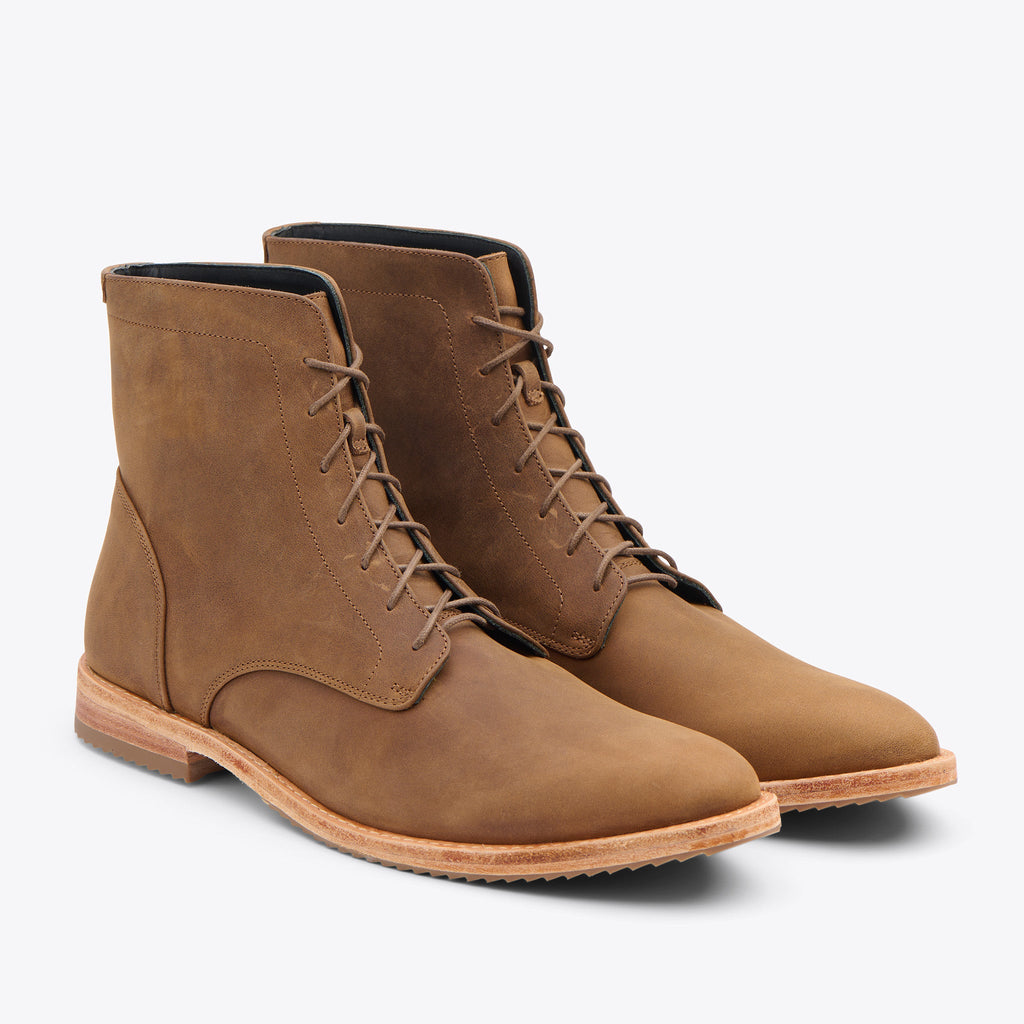 Nisolo Everyday Lace-Up Boot Tobacco