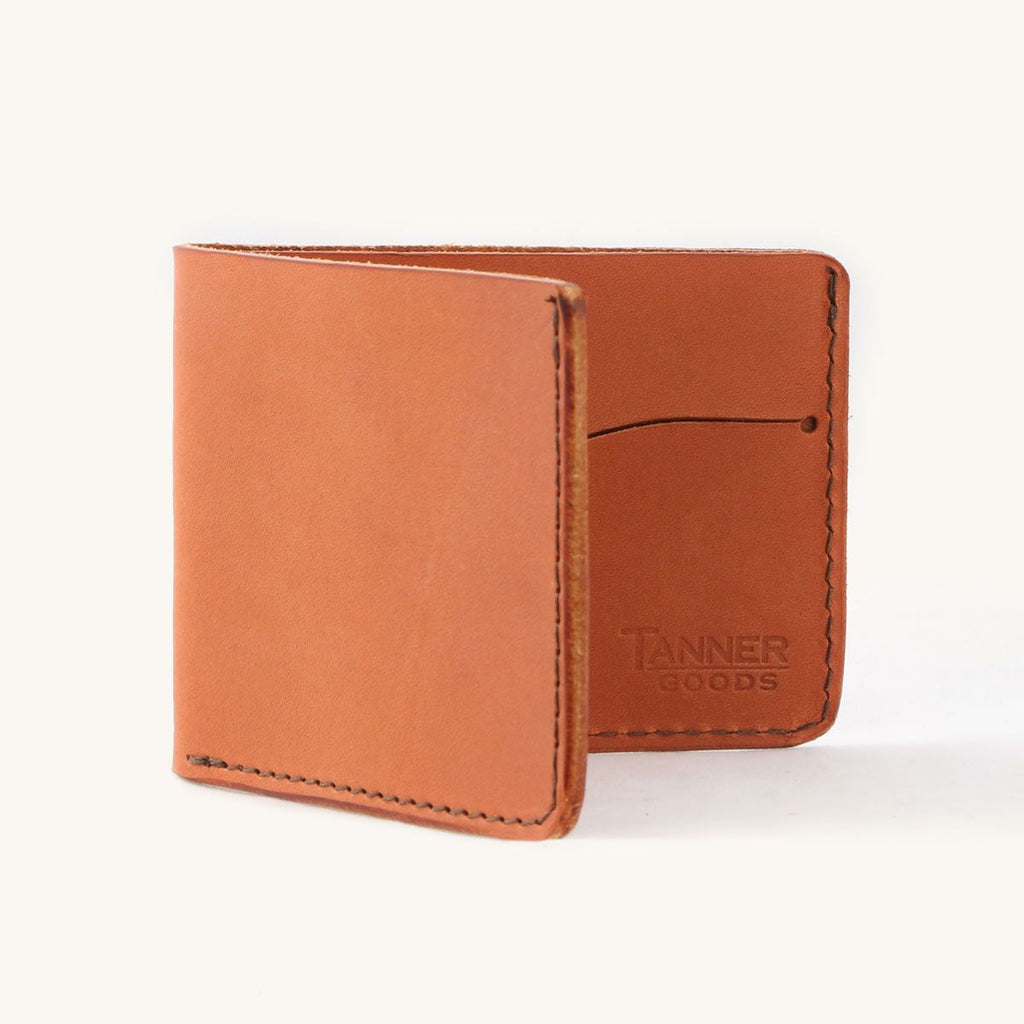 Tanner Goods Leather Minimal Bifold - Chesnut